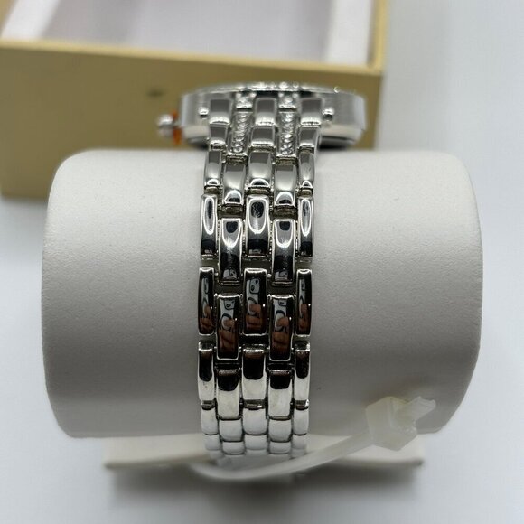 Charter Club Women’s Silver Round Link Watch - Picture 5 of 7